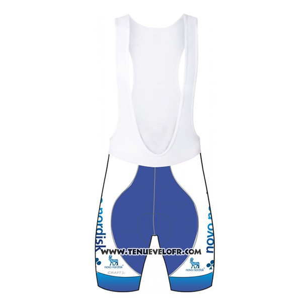 2017 Maillot Ciclismo Novo Nordisk Bleu Manches Courtes et Cuissard